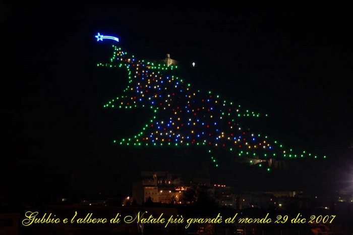 albero di natale a gubbio