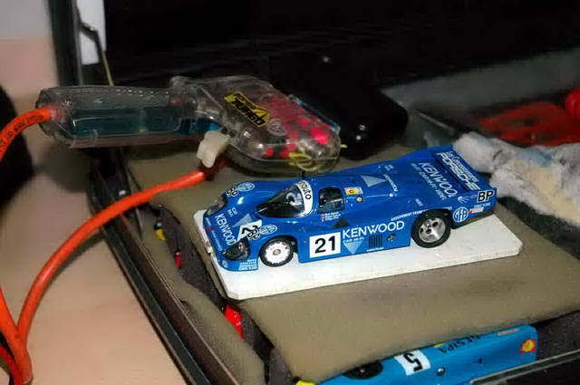 La Porsche 956 di Canzio 3° class. ai box prima della gara