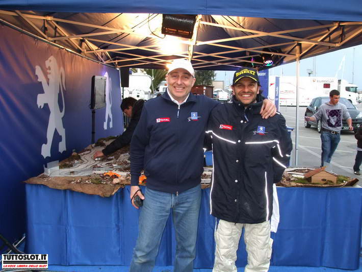 Tuttoslot Servizio noleggio piste al rally dell'adriatico con Peugeot