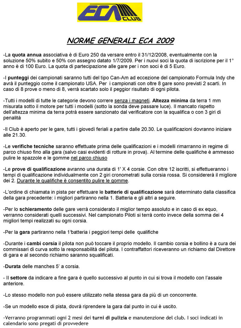 regolamento