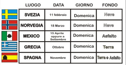 CALENDARIO CAMPIONATO PEGASO