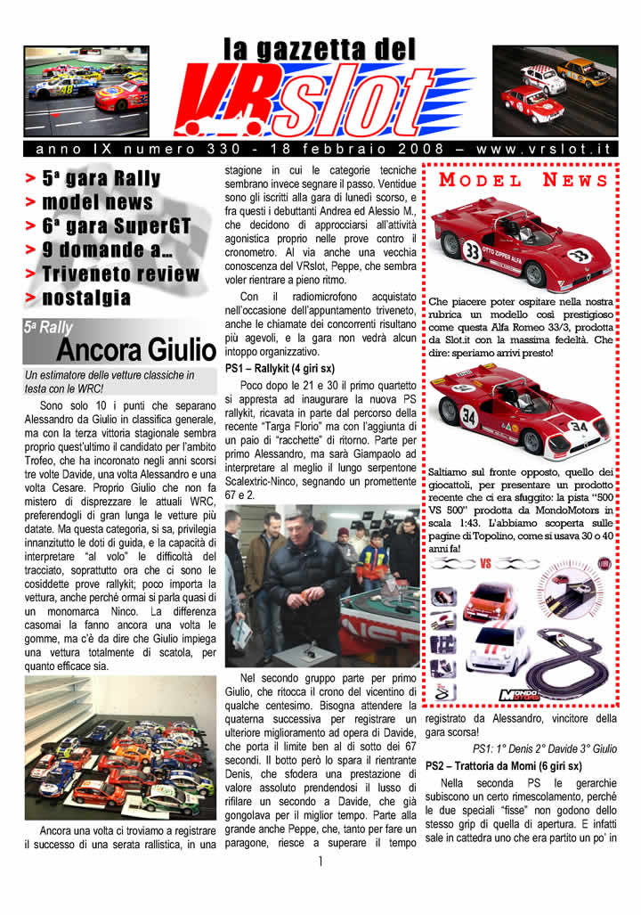 gazzetta nr. 330
