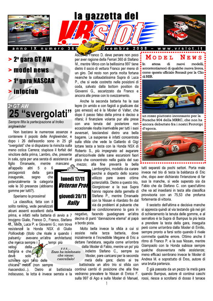 gazzetta del vr slot