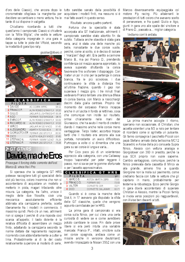 gazzetta del VR Slot